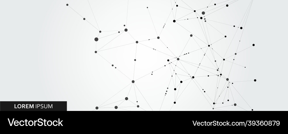 Abstract connection structure on banner template Abstract connection structure on banner template vector image