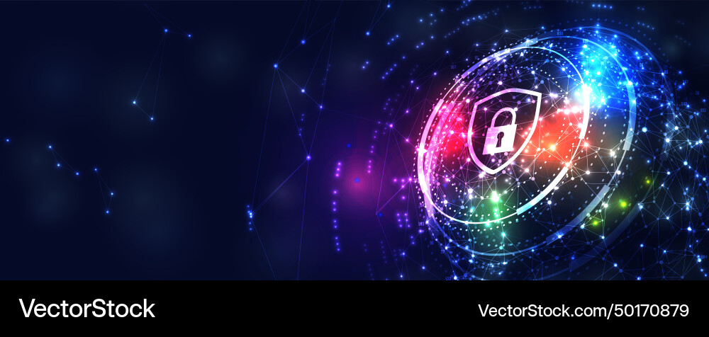 Abstract data background futuristic technology Vector Image