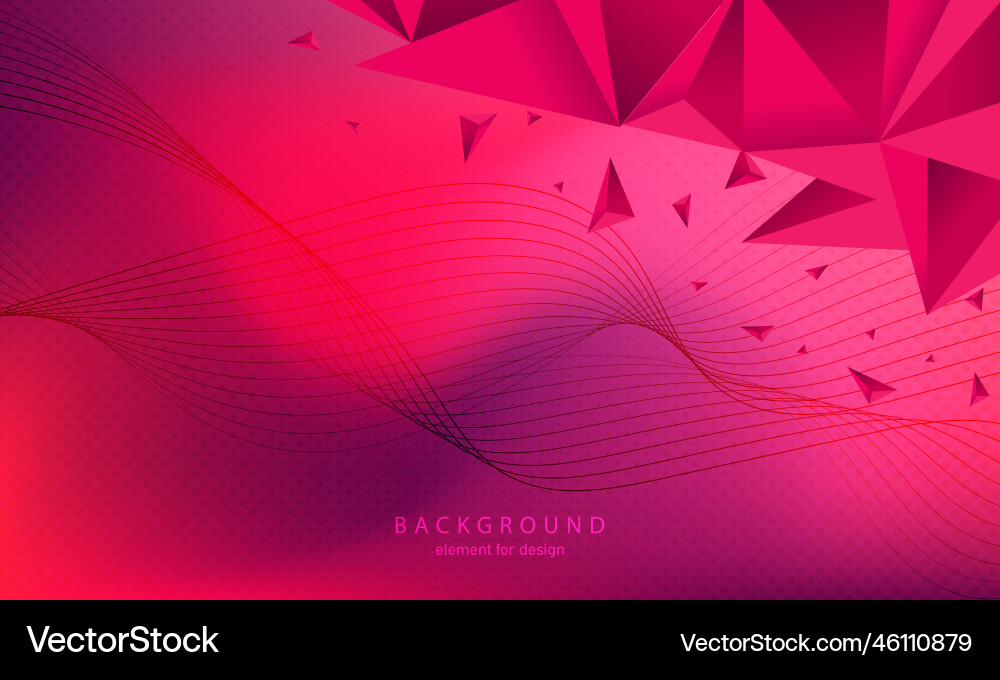 Abstract gradient background with triangles wave Abstract gradient background with triangles wave vector image