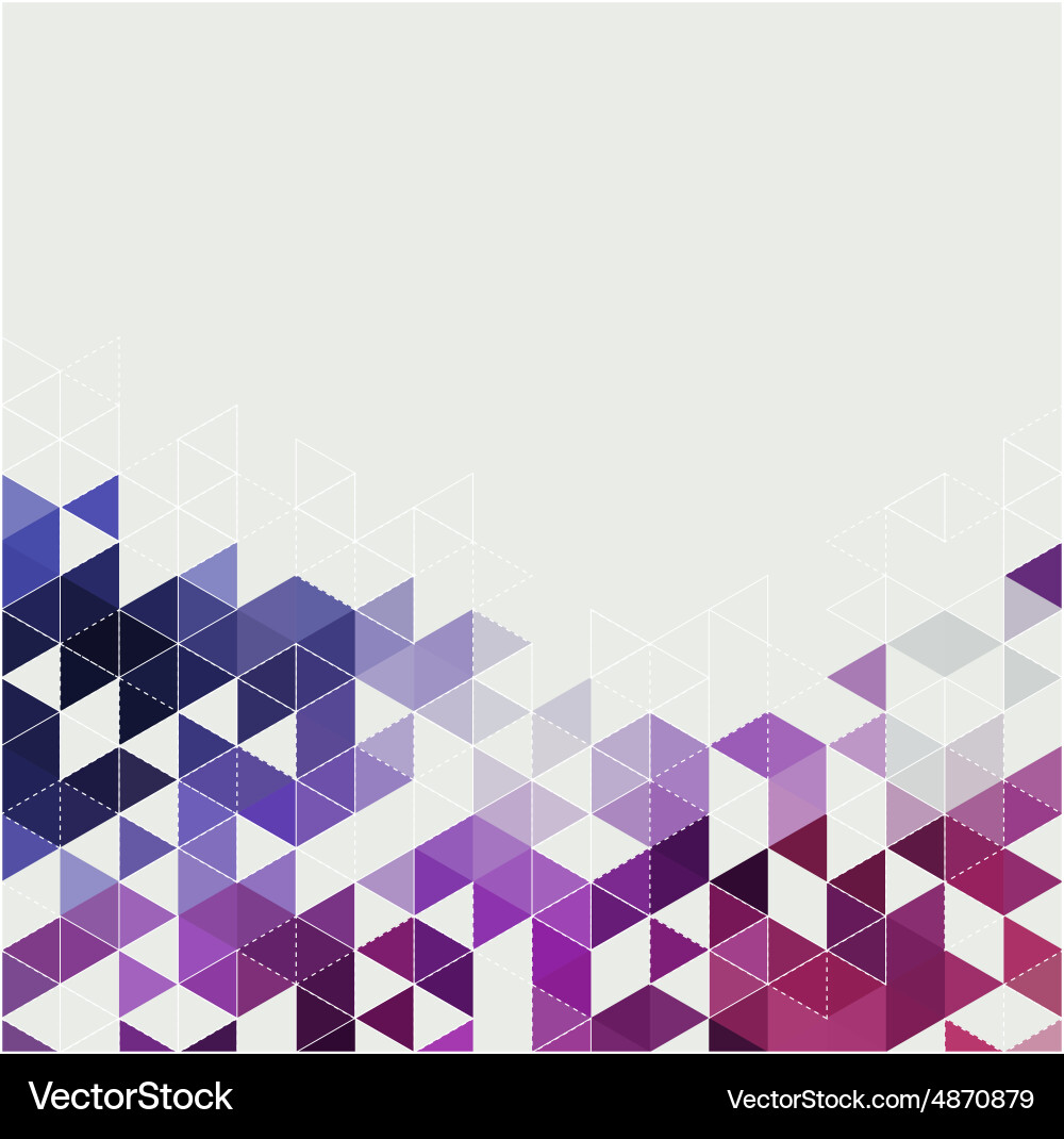 Abstract technology background with triangle vector image