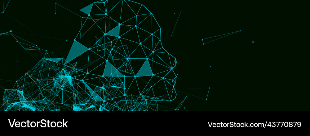 Artificial Intelligence Network vector image