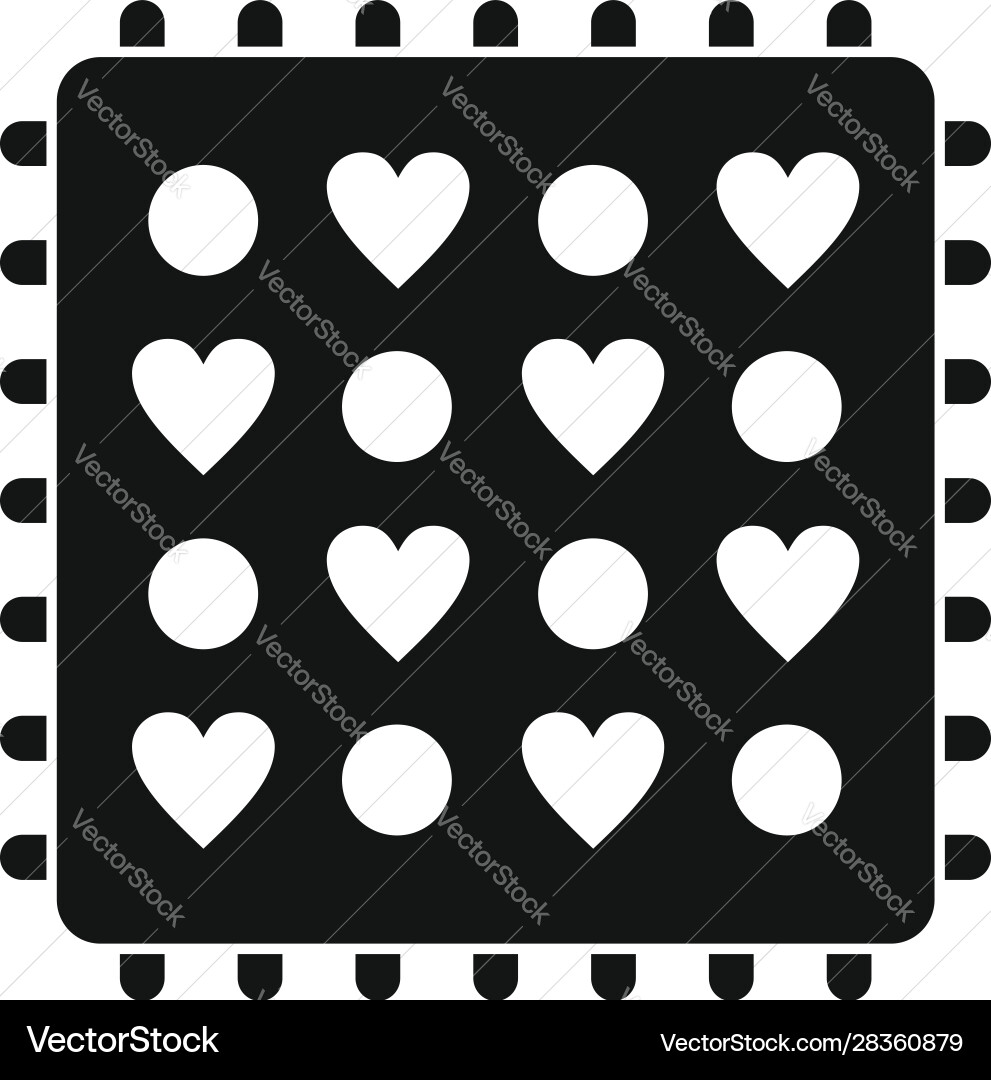 Fabric feature icon simple style Fabric feature icon simple style vector image