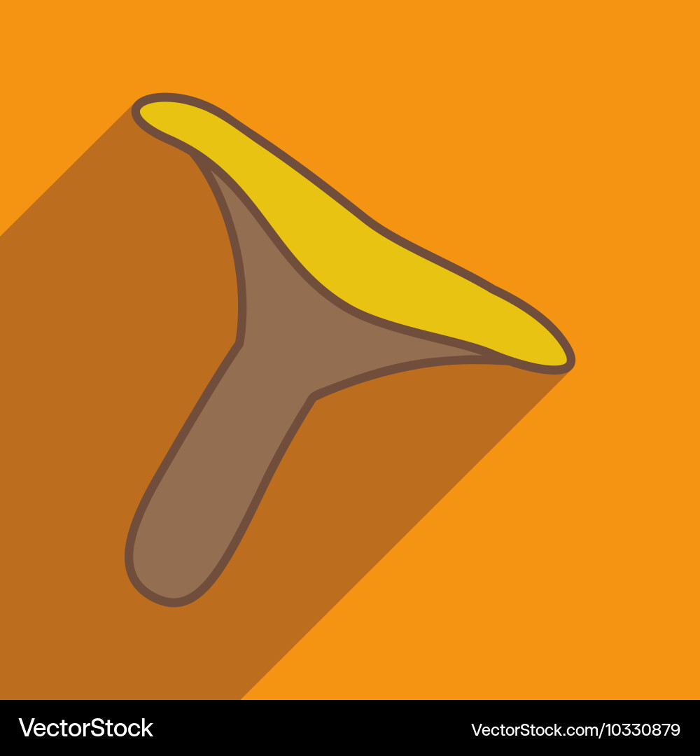 Flat with shadow icon and mobile application vector image