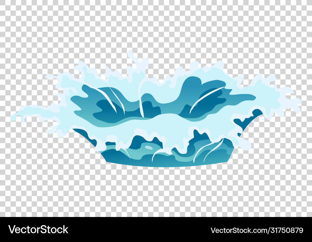 Frame water splash for game animation Frame water splash for game animation vector image