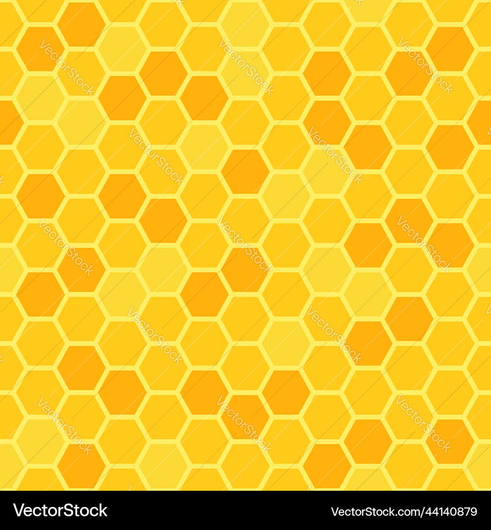 Honeycomb seamless pattern with hexagon cells Honeycomb seamless pattern with hexagon cells vector image