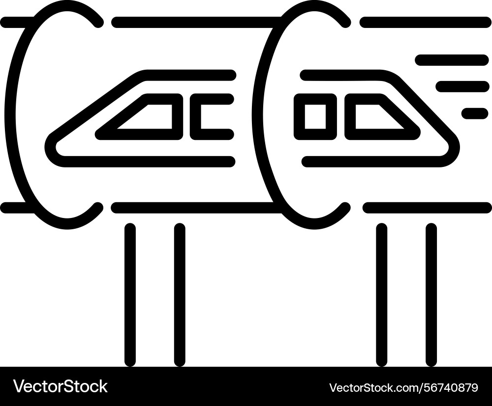 Hyperloop vector image