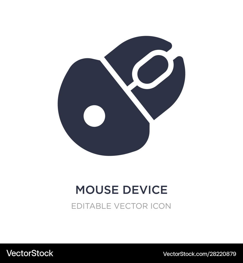 Mouse device icon on white background simple Mouse device icon on white background simple vector image