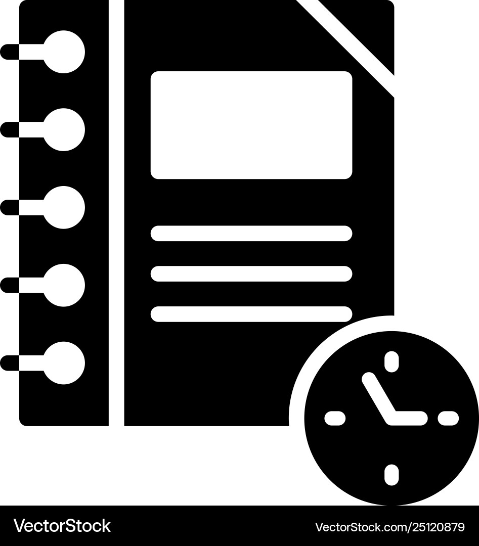 Notebook deadline Notebook deadline vector image