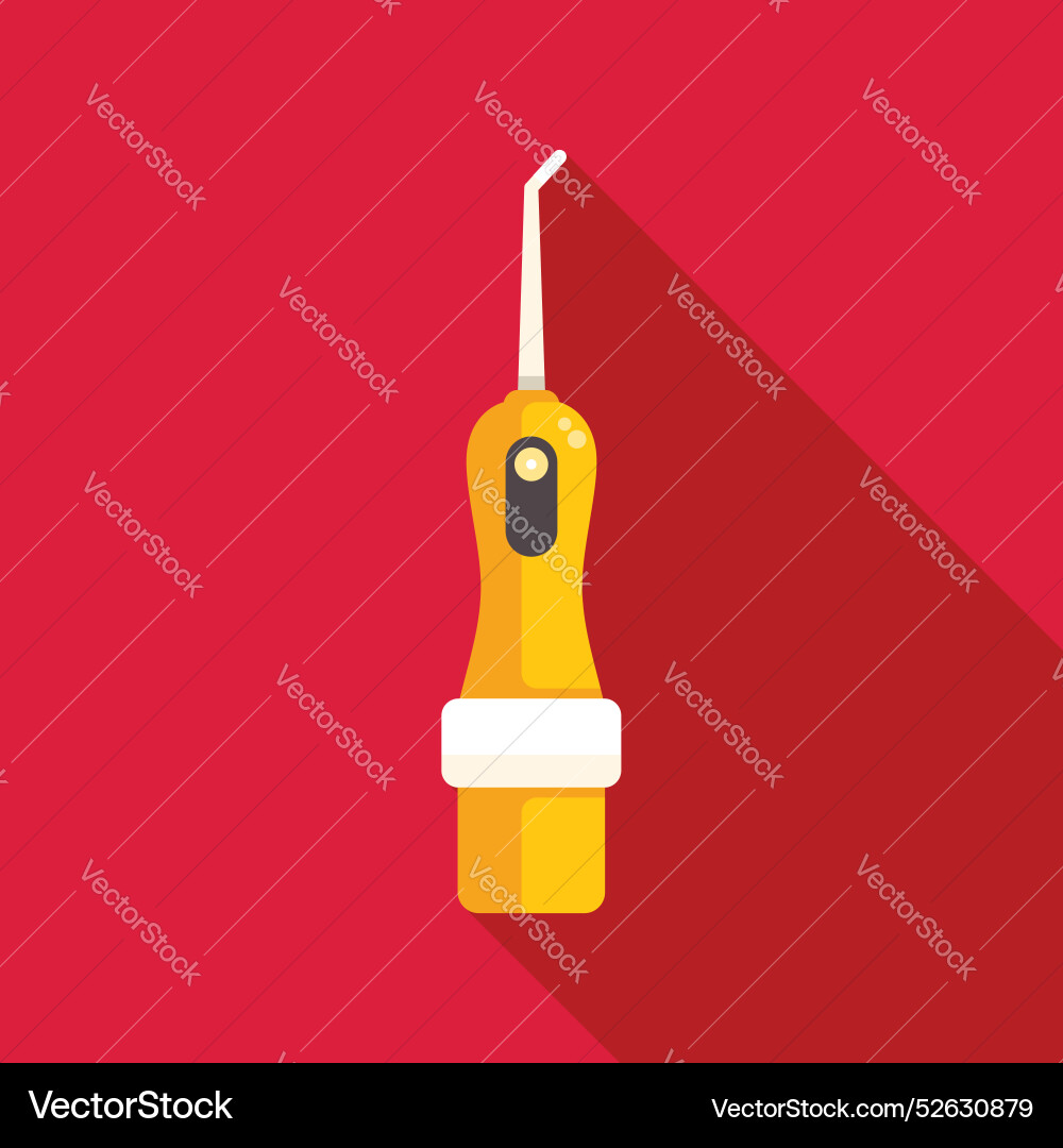 Portable oral irrigator promoting dental hygiene Portable oral irrigator promoting dental hygiene vector image