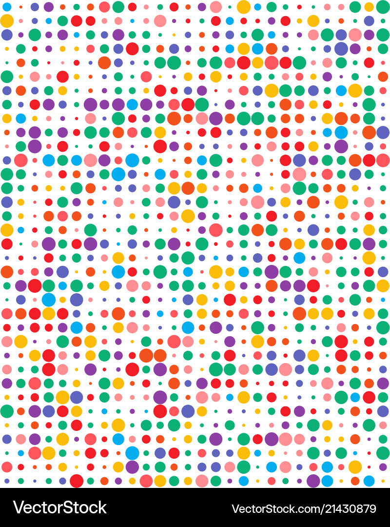 Seamless pattern with colorful dots Seamless pattern with colorful dots vector image
