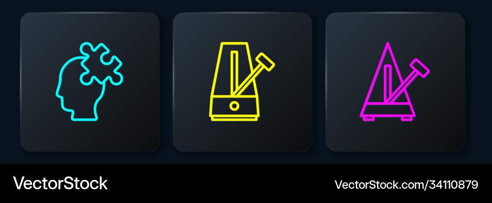 Set line solution to problem metronome Set line solution to problem metronome Vector Image