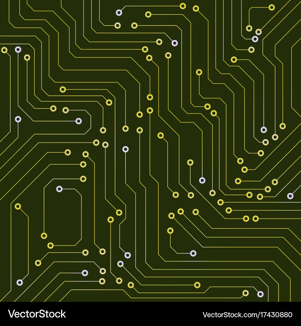 Abstract Circuit Board Background Vector Image