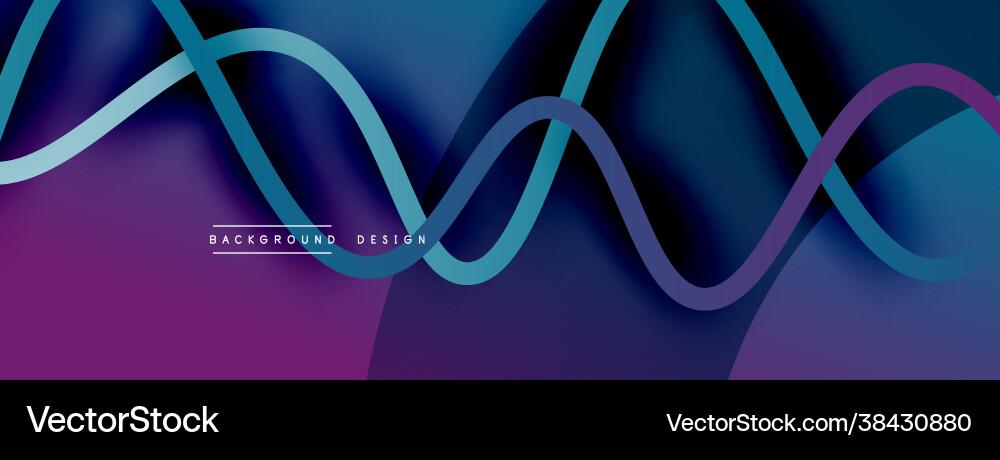 Abstract gradient background with wave line Abstract gradient background with wave line Vector Image