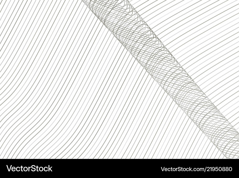 Color abstract line curve wave geometric pattern vector image