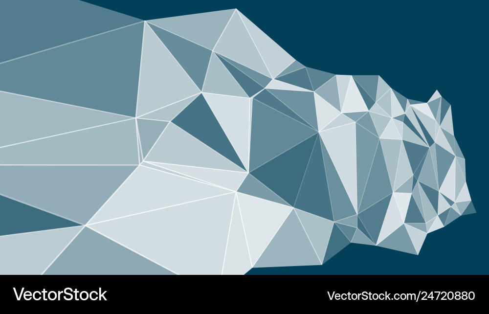 Connected triangles shapes technology conception Vector Image