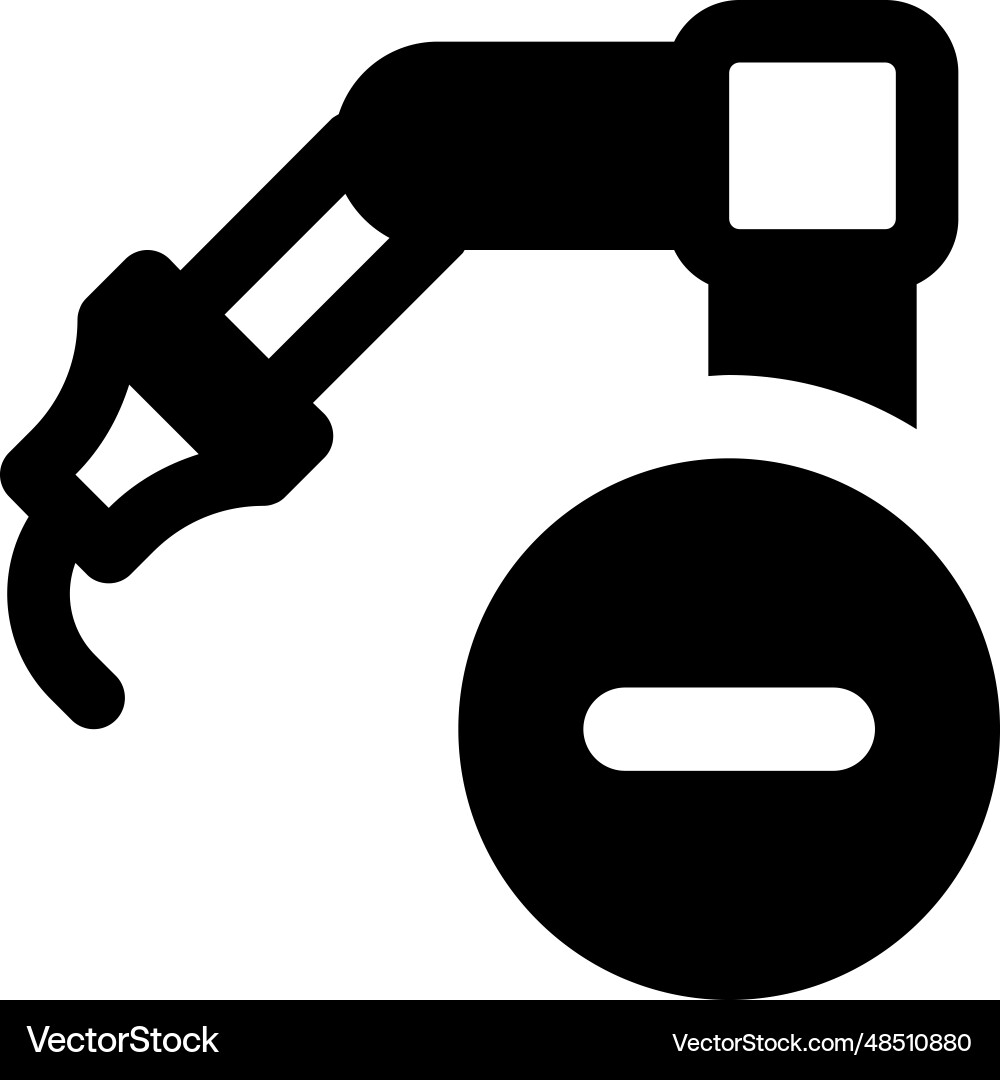 Deaktivieren einer automatisierten mechanischen Armfunktion vektorbild