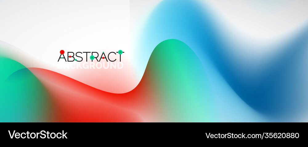 Fluid color gradient abstract background trendy Vector Image