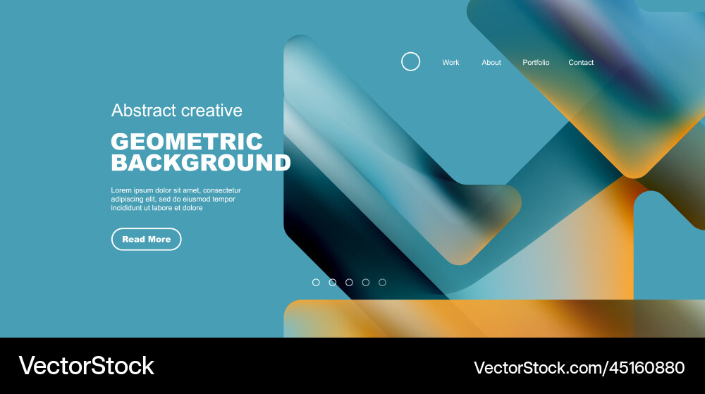 Fluid gradient triangles landing page background Fluid gradient triangles landing page background vector image