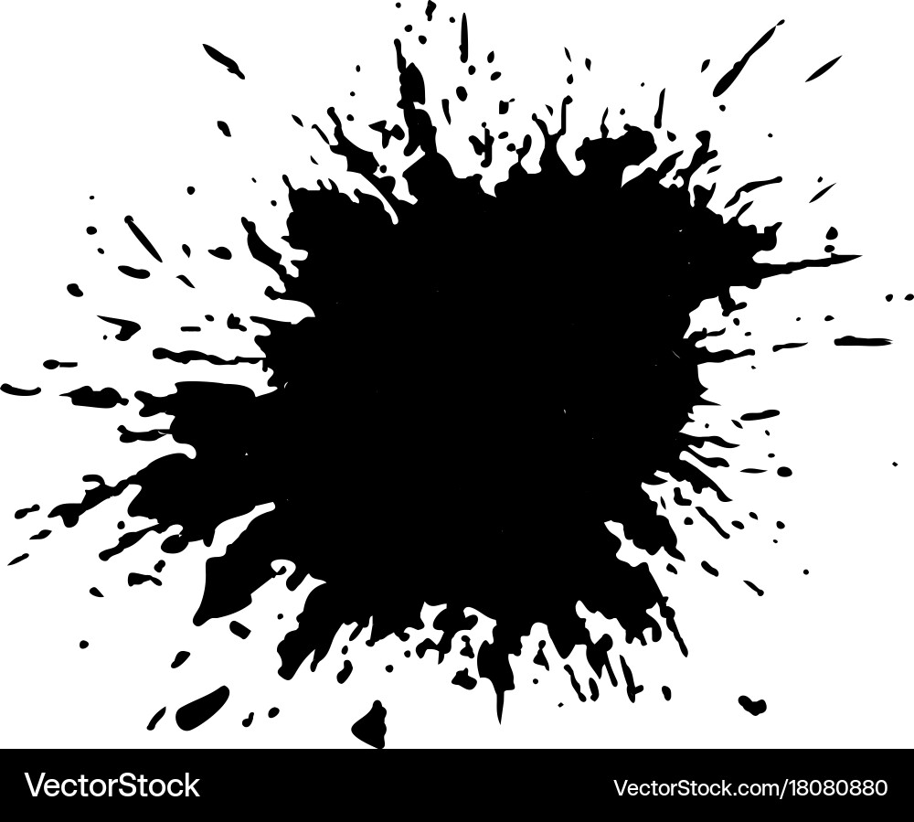 Ink blob or drop vector image