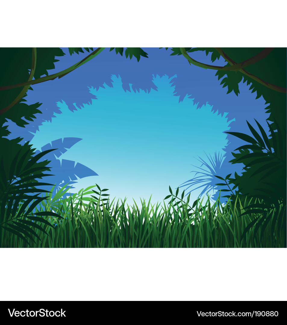 Jungle background Royalty Free Vector Image - VectorStock