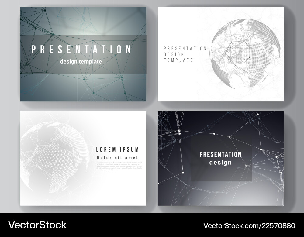 Layout of the presentation slides design Layout of the presentation slides design vector image