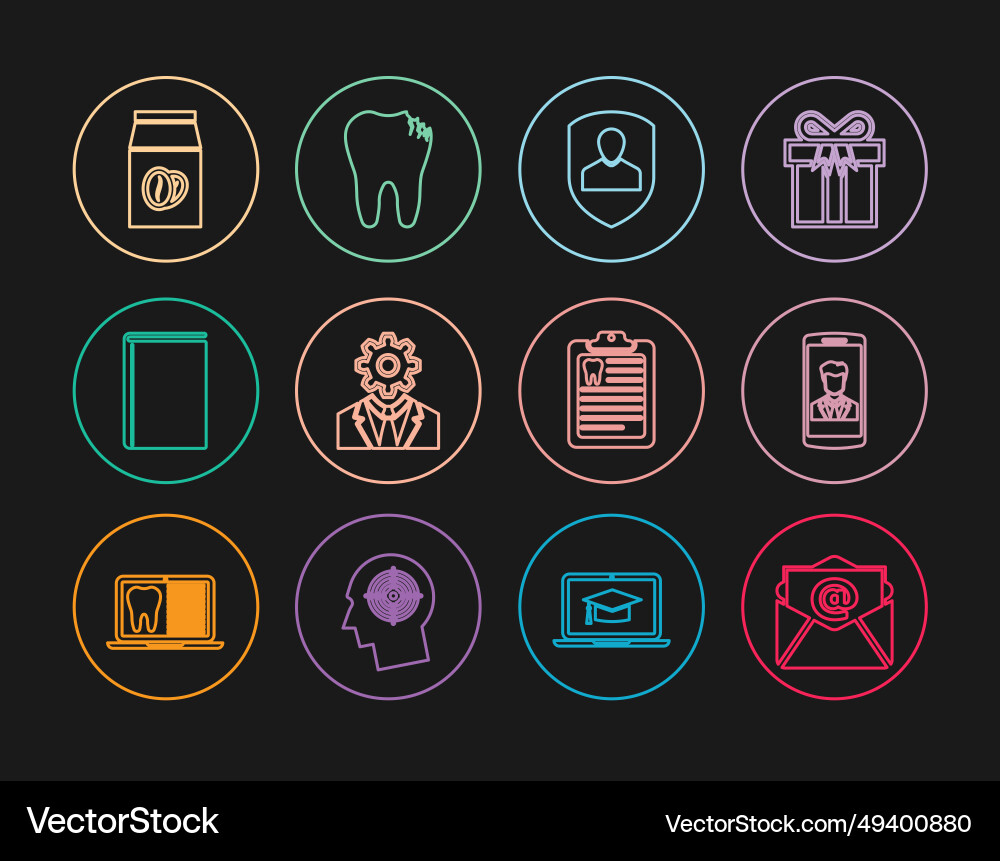 Set line mail and e-mail smartphone with contact Set line mail and e-mail smartphone with contact Vector Image