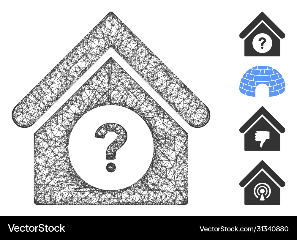 Status building web mesh Status building web mesh vector image