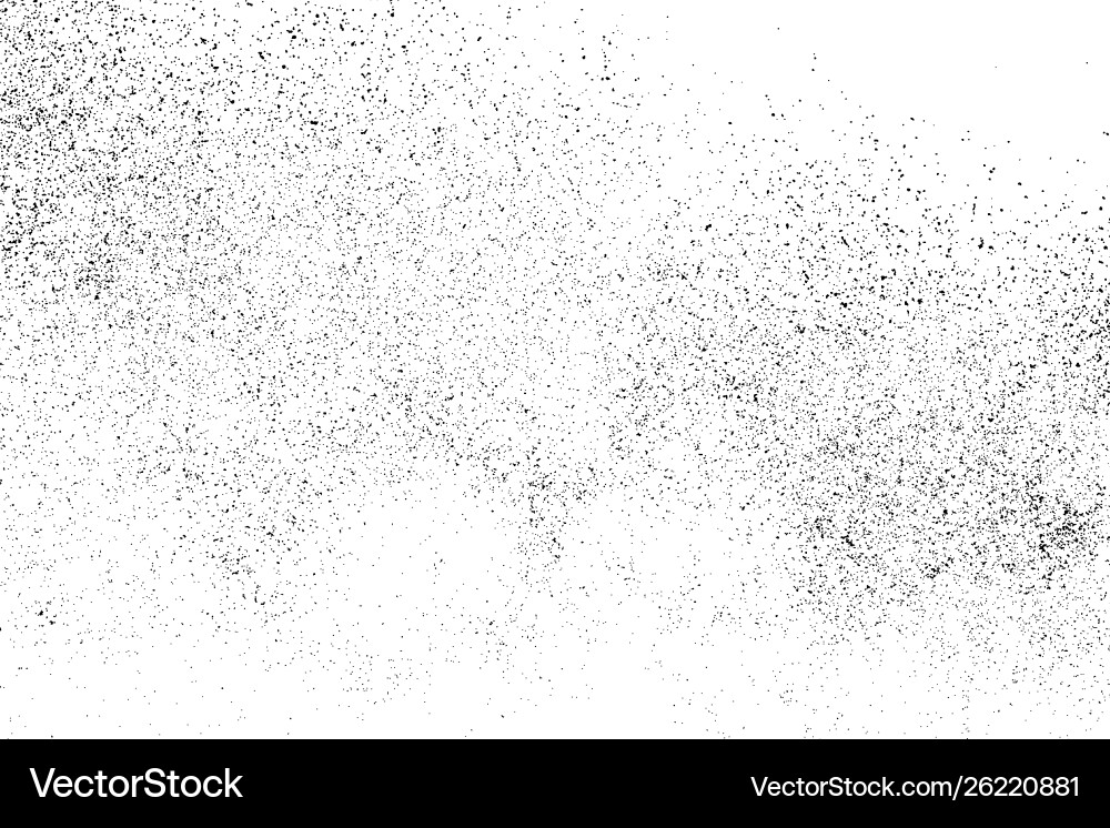 Black Grainy Texture - Grunge Overlay Vector Image