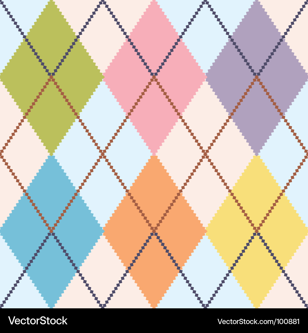 Colorful Argyle Pattern vector image