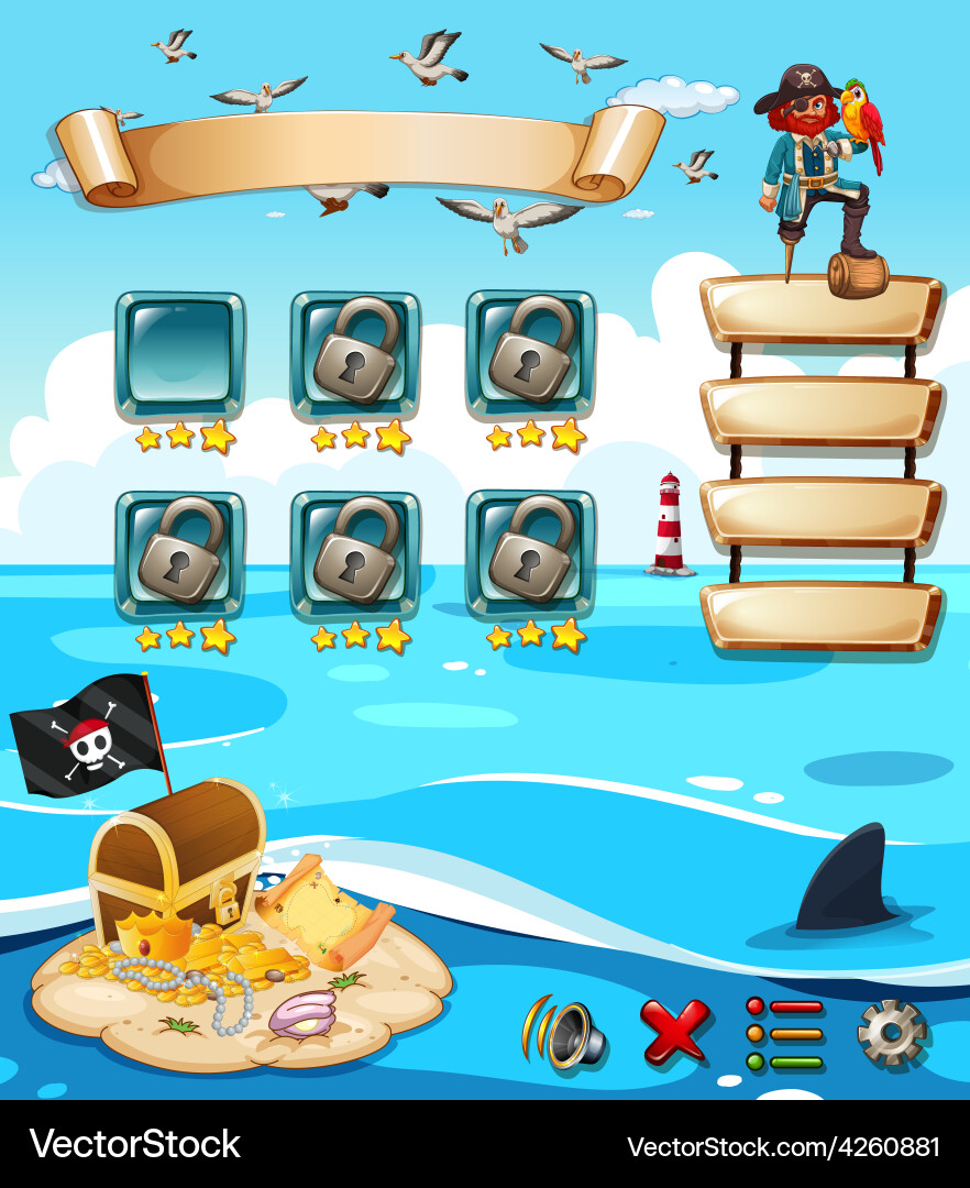 Computer game vector image