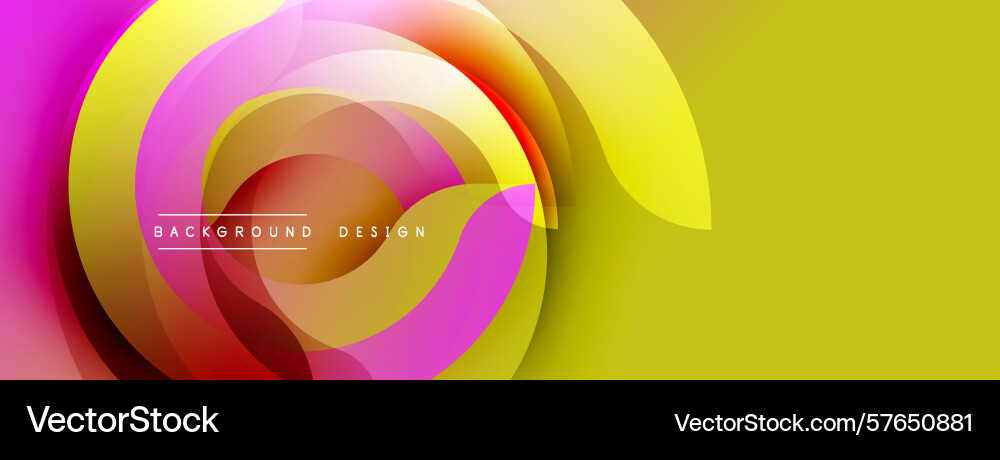 Dynamic abstract design bright layers create vector image