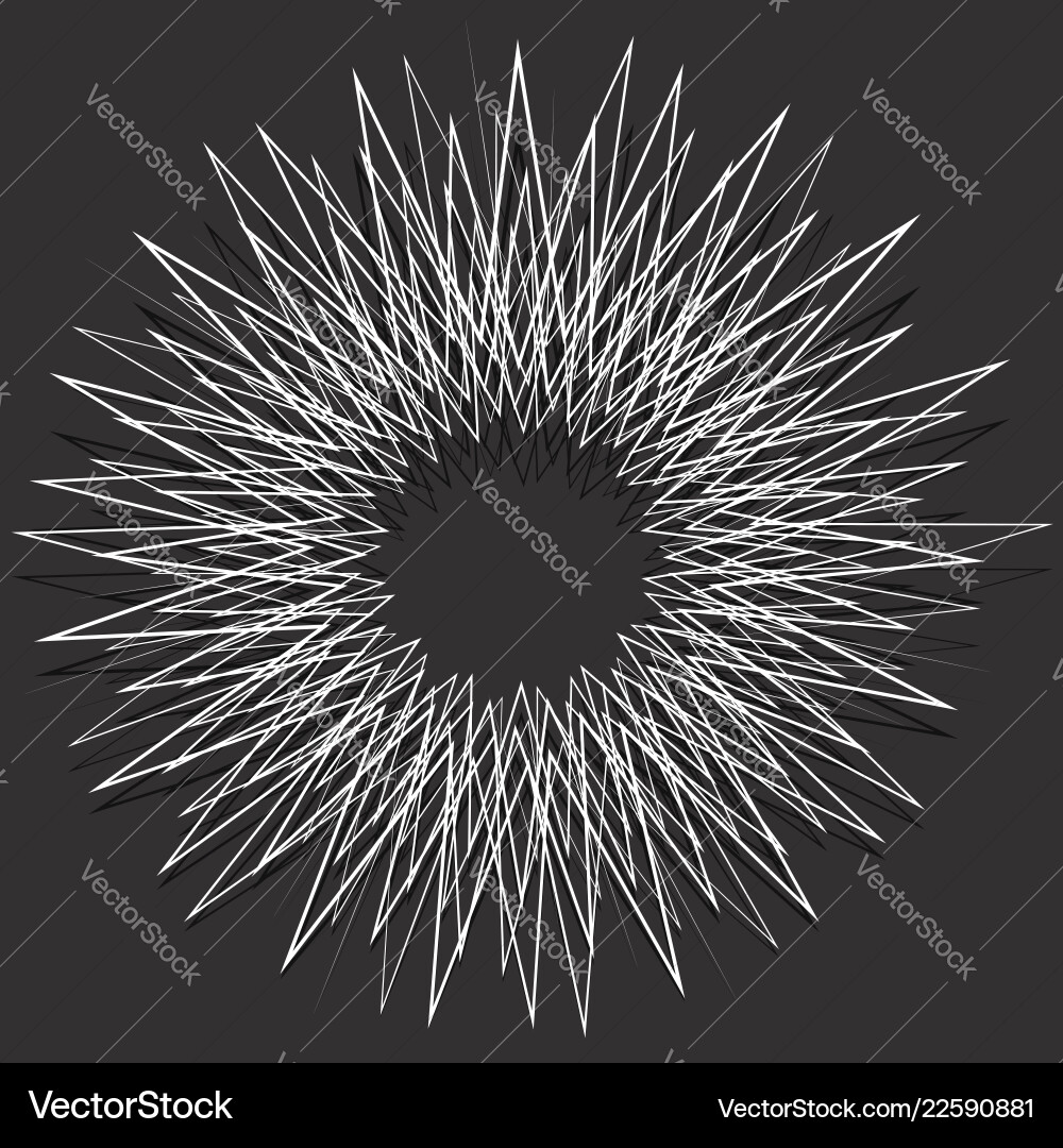 Geometric spiral shape motif with circular Geometric spiral shape motif with circular vector image