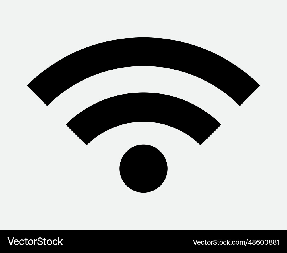 Network signal icon wifi wi fi internet connection Network signal icon wifi wi fi internet connection vector image
