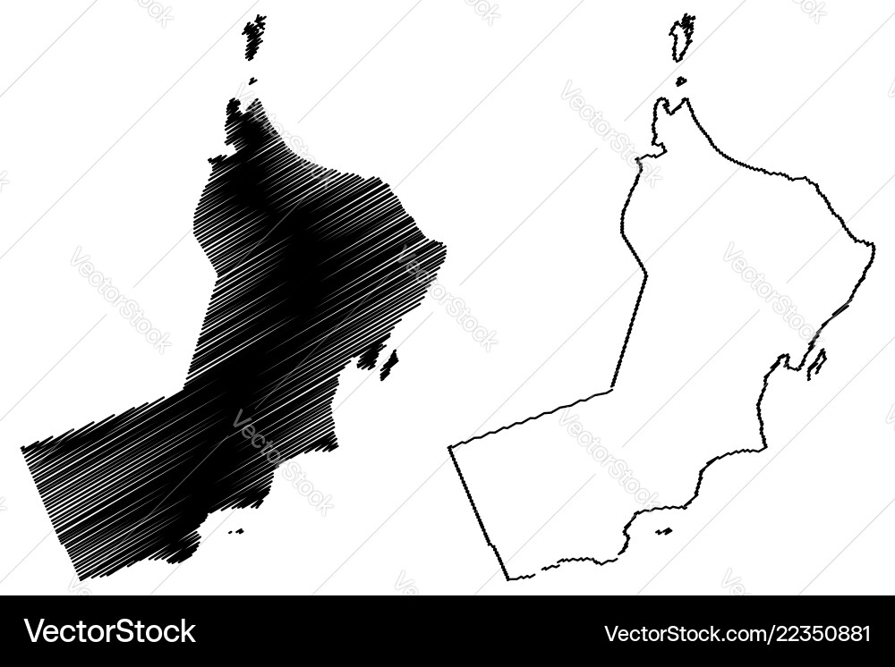 Oman map Oman map vector image