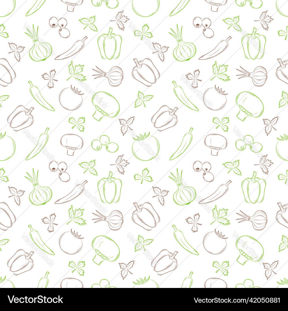 Seamless pattern with a linear hand-drawn Seamless pattern with a linear hand-drawn vector image