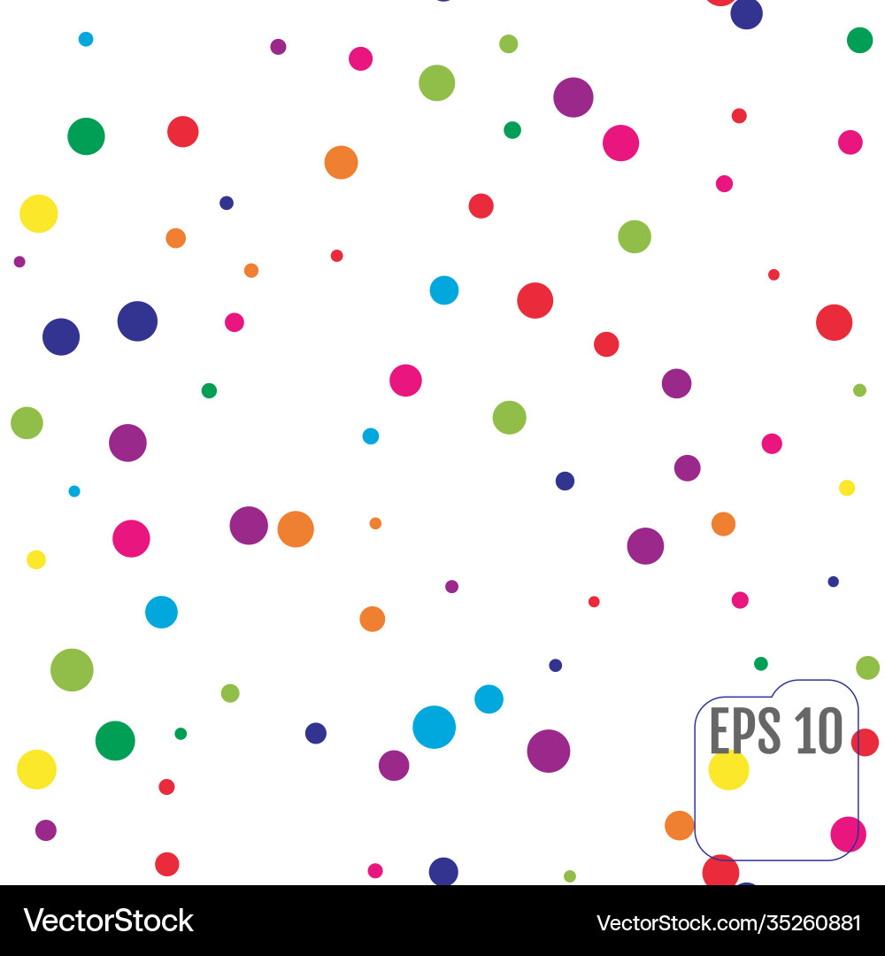 Seamless pattern with colorful polka dots Seamless pattern with colorful polka dots vector image