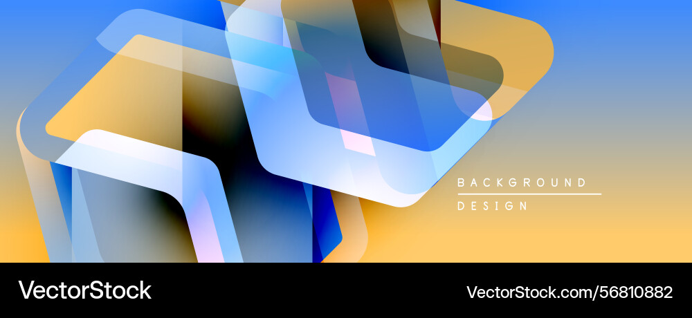 Abstract geometric shapes overlap creating Abstract geometric shapes overlap creating Vector Image
