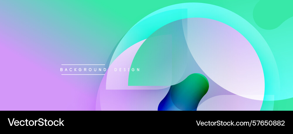 Abstract gradients blend creating flowing shapes Vector Image