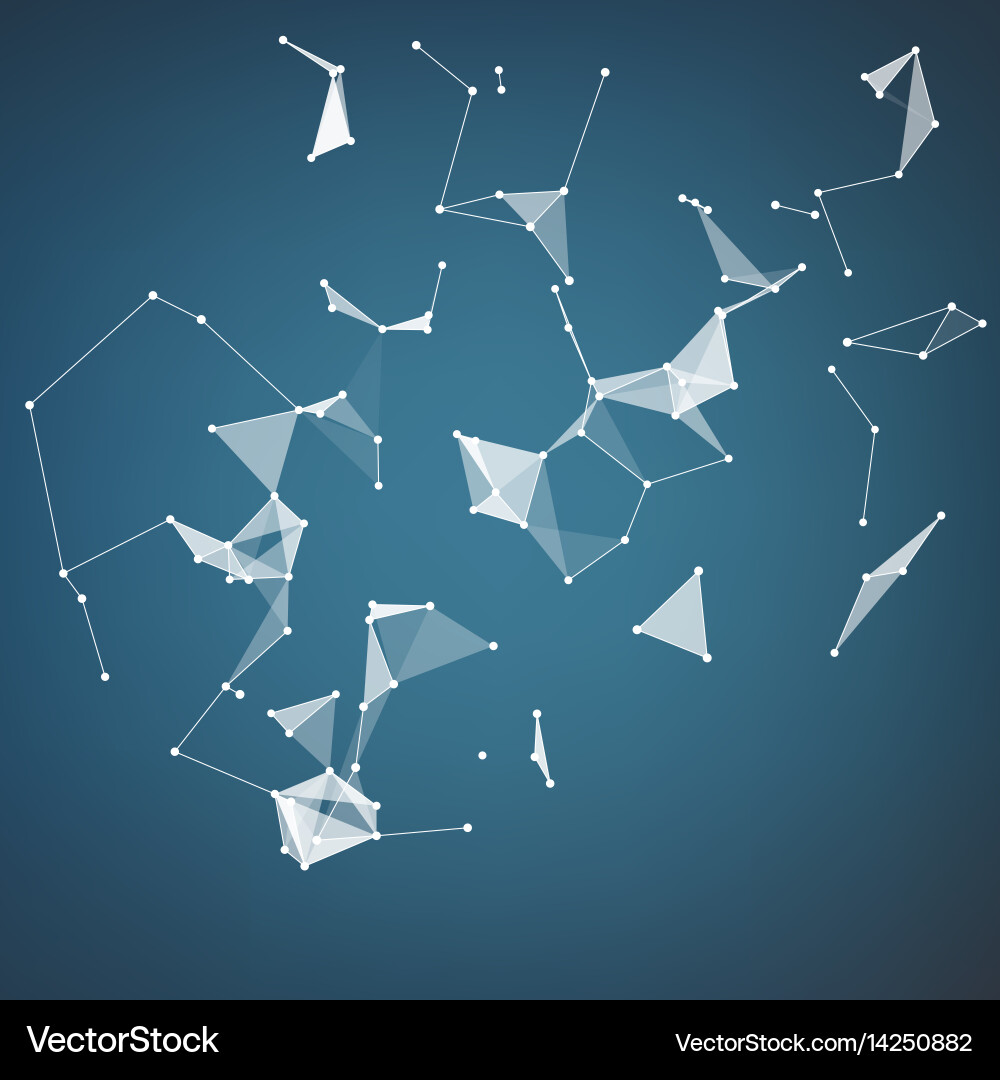 Abstract mesh background chaotically Vector Image