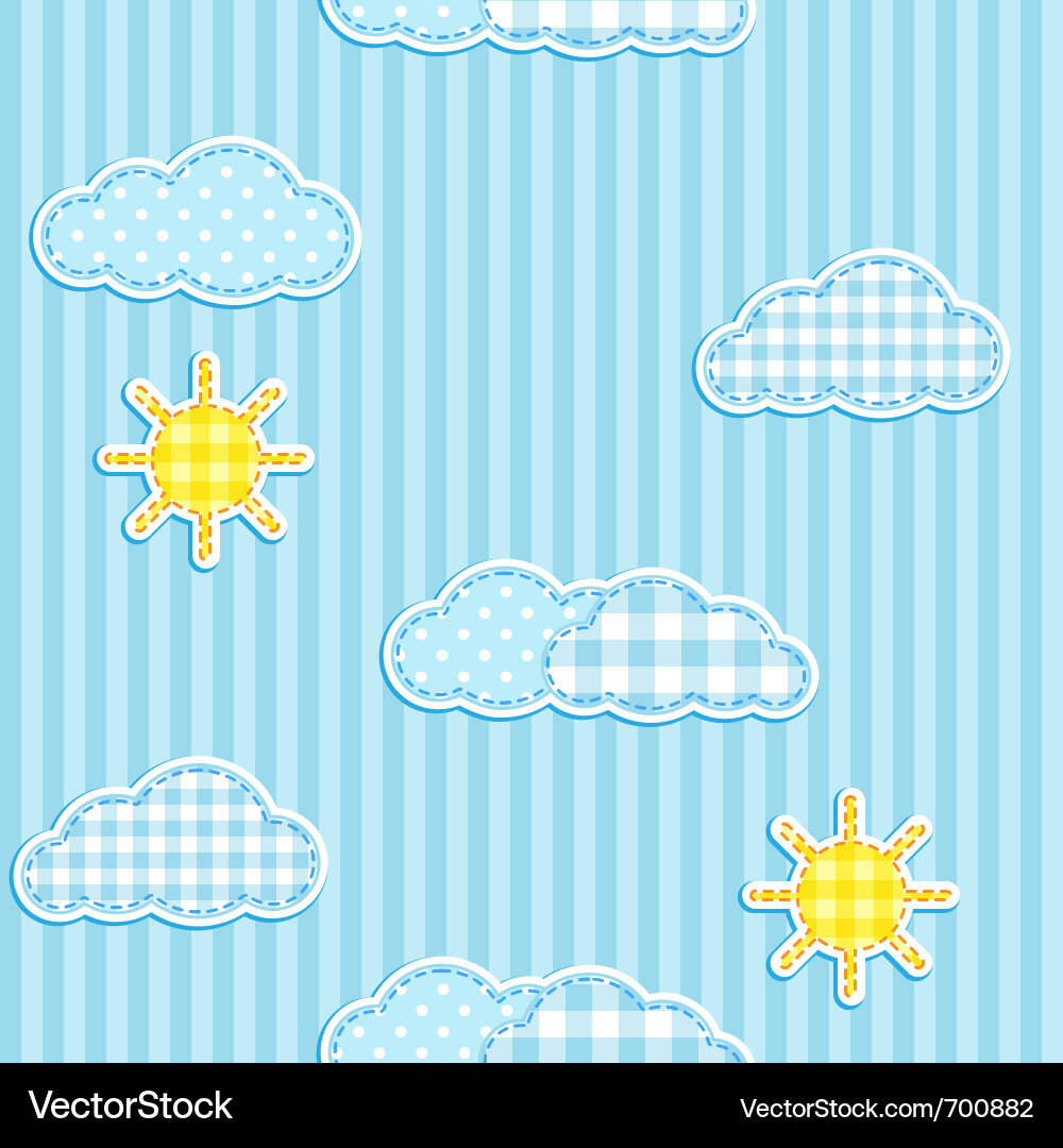 Cheerful Sky Pattern vector image