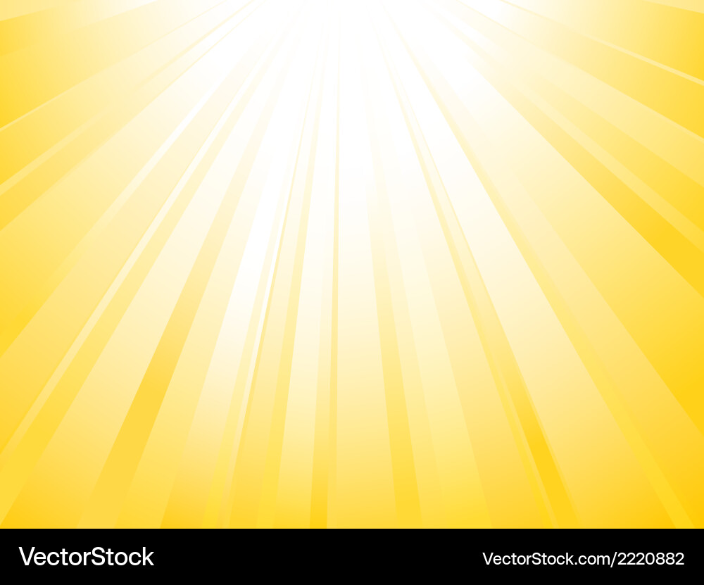 Golden Sunlight Rays Vector Image