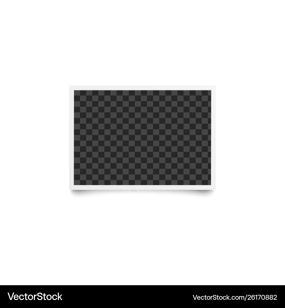 Horizontal rectangular checkered empty template Vector Image