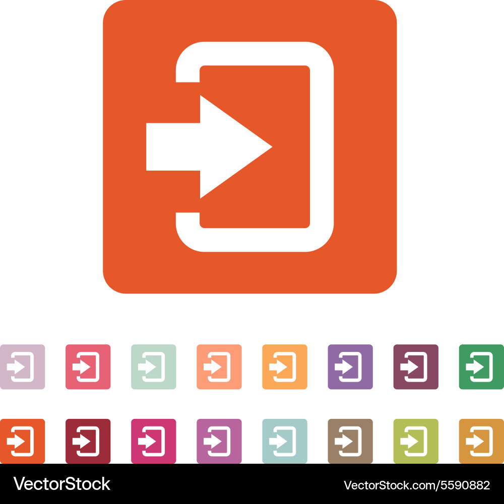 Login icon entry and input authorization Vector Image