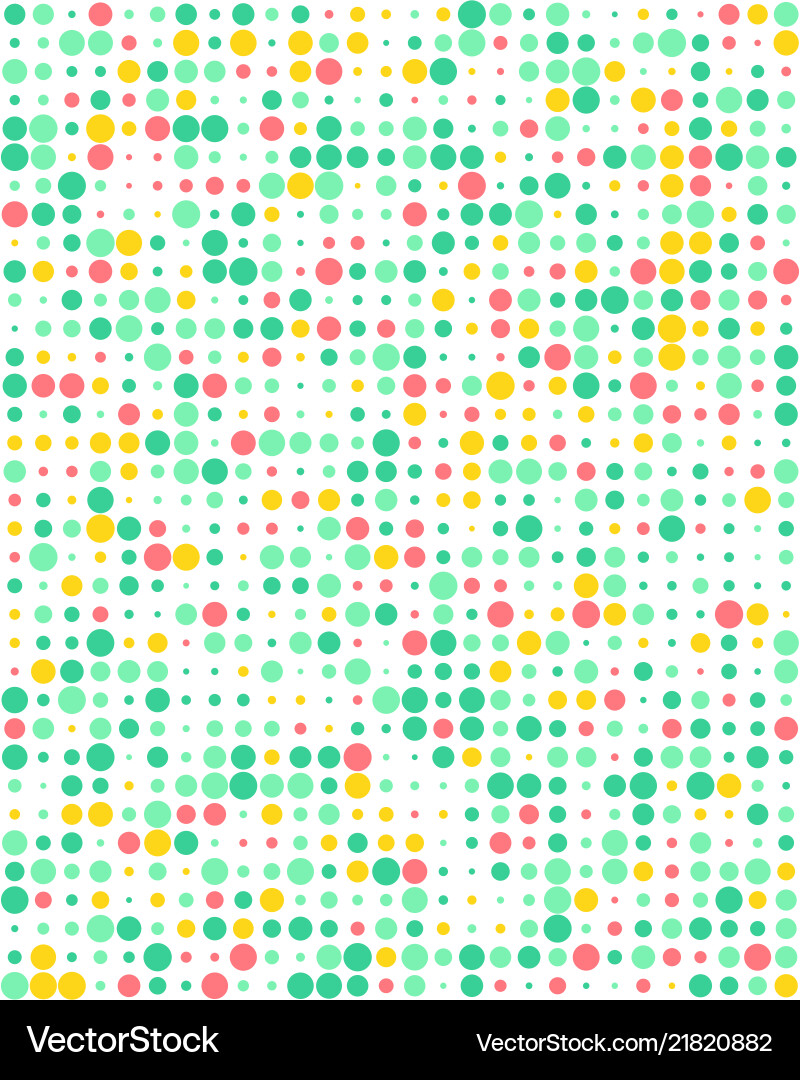 Pattern with colorful dots vector image