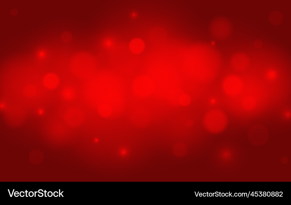 Red color bokeh soft light abstract background Red color bokeh soft light abstract background Vector Image