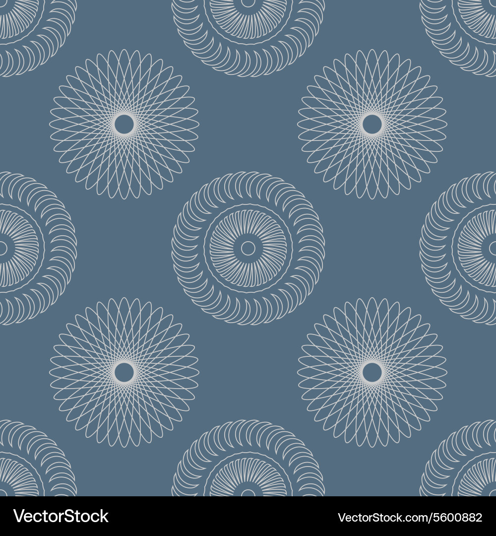 Seamless pattern with circular elements vector image
