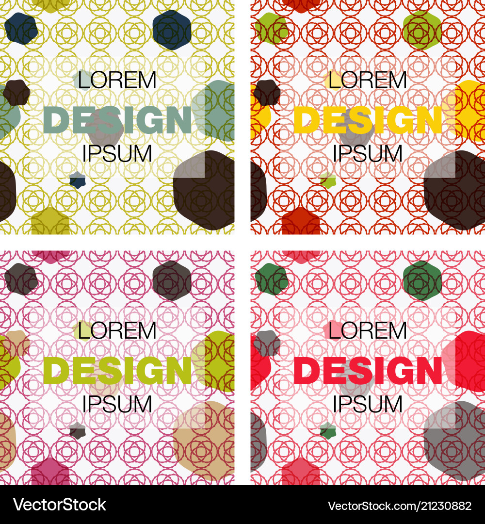Set of abstract background texture design bright Set of abstract background texture design bright vector image