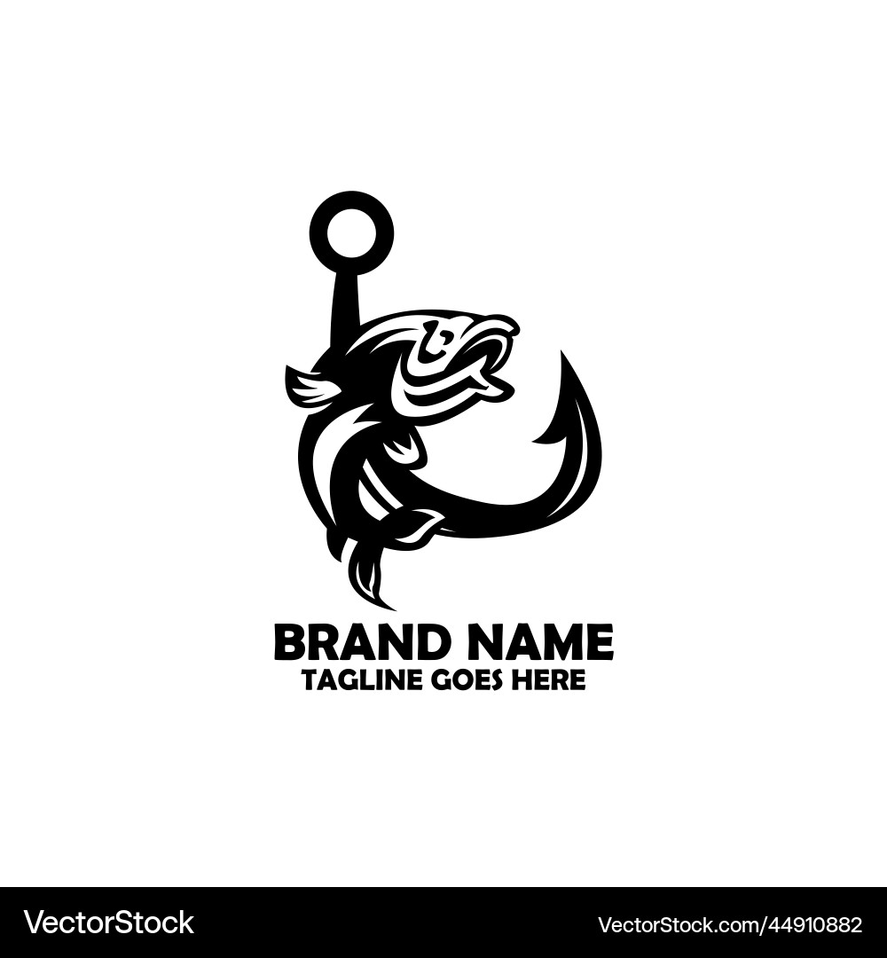 Tier Fisch Design Logo Tier Fisch Design Logo vektorbild