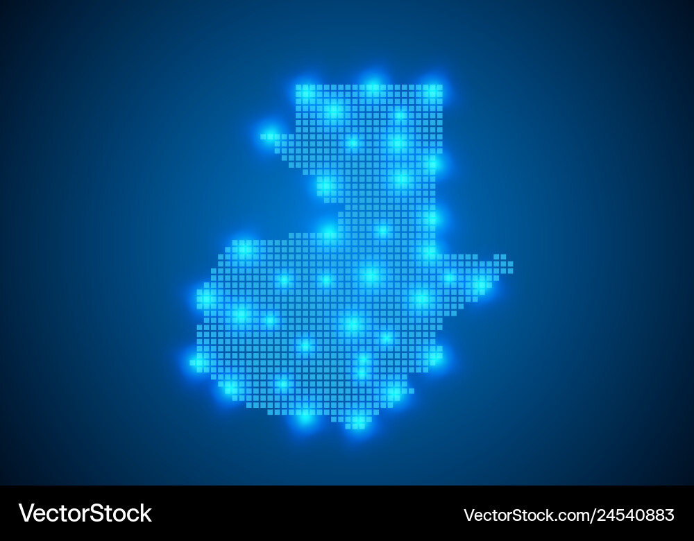 Abstract blue background with map internet line vector image