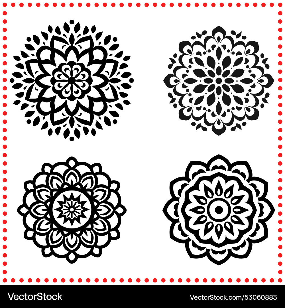 Abstract mandala patterns suitable for creating Abstract mandala patterns suitable for creating Vector Image